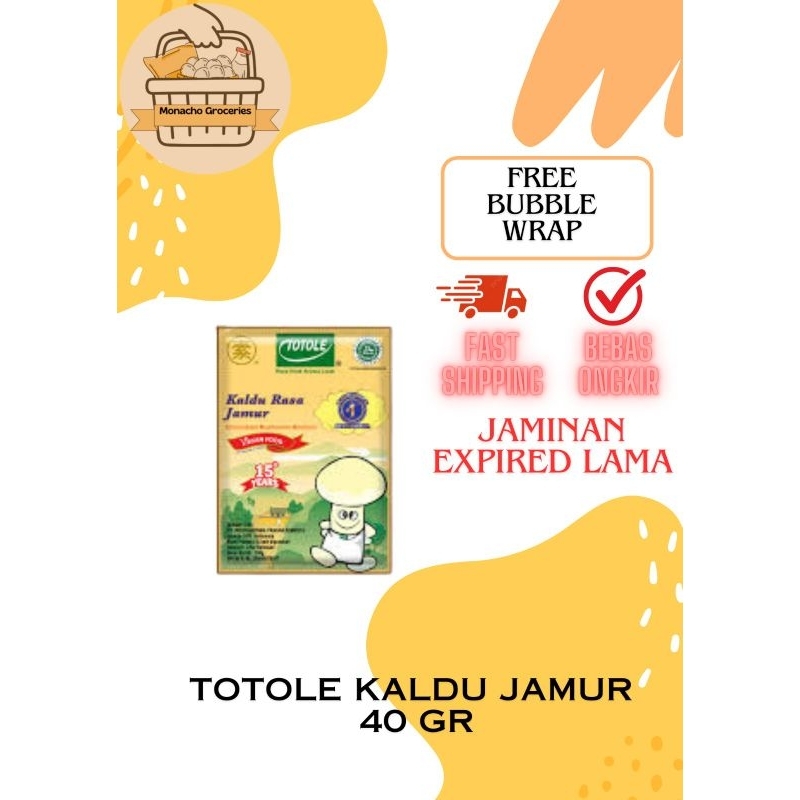 

Granulated Mushroom Bouillon "Totole"/Kaldu Rasa Jamur 40g / Penyedap Rasa Kaldu Jamur