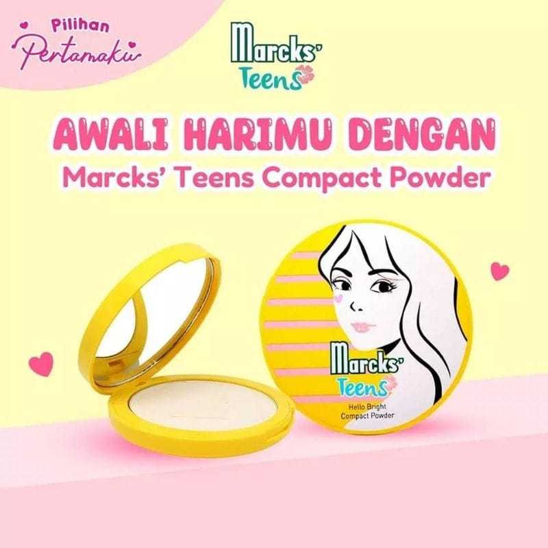 Marcks Teens Compact Powder - Marcks bedak padat