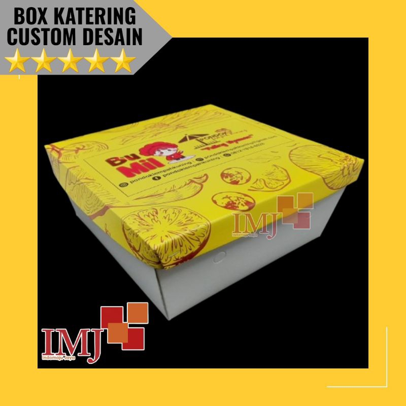 BOX KATERING CUSTOM DESAIN Box catering custom cetak full color/kardus katering