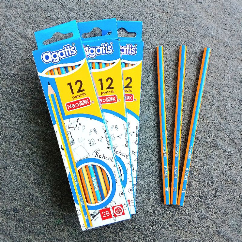 

Pensil Kayu Pencil 2B Agatis Neopex NH-2B-1201 ( 12 Pcs ) [ Original ]