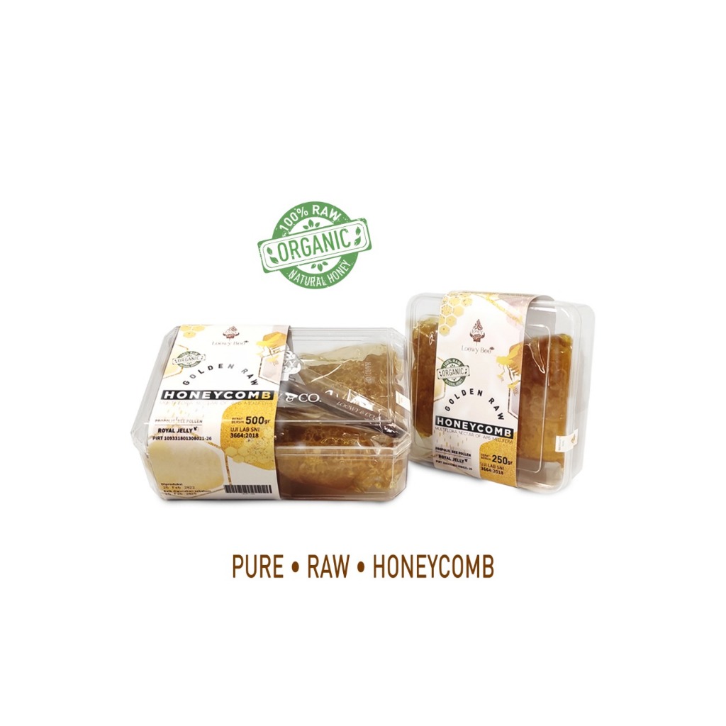 

Golden Raw Honeycomb - Leowy Bee