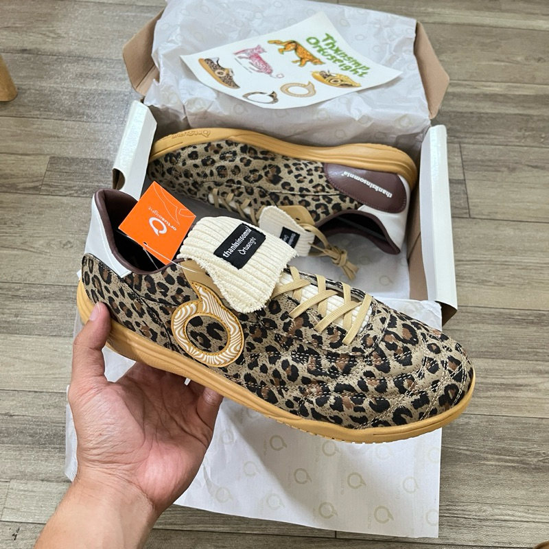 Ortuseight Sepatu Futsal Jogosala POM Purist V2 X THXNSM thanksinsomnia Leopard