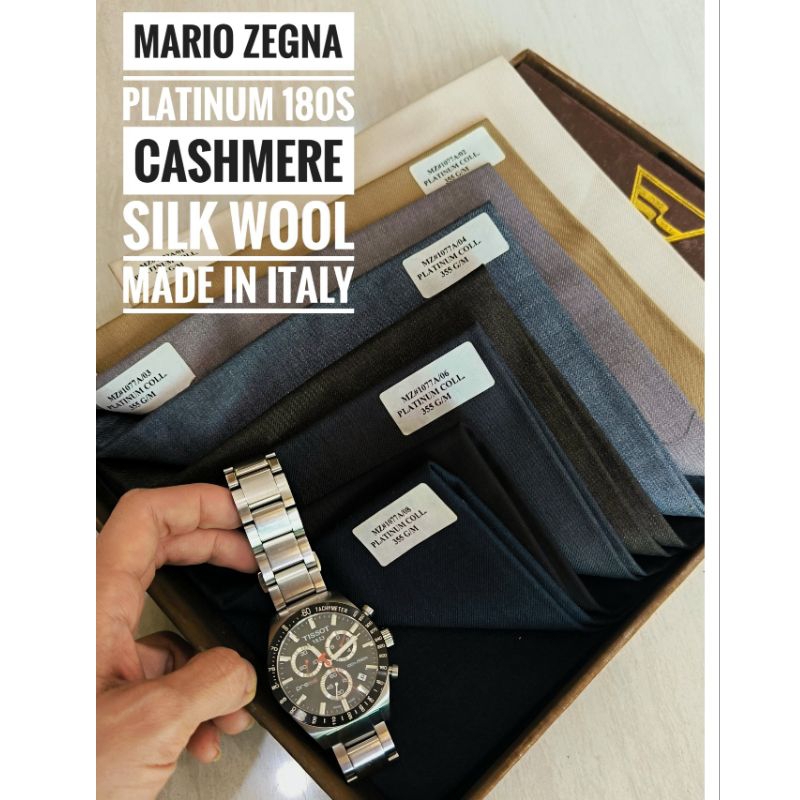 Kain Jas Wol Wool Vest Cashmere Mario Zegna Platinum