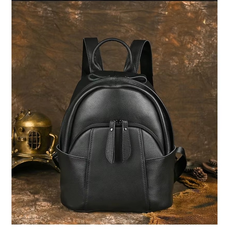 Tas Ransel Kulit Wanita Kapasitas Besar- Tas Kulit Asli Garut