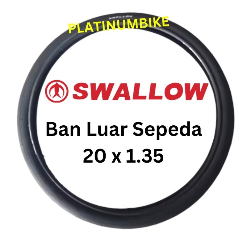 Ban Luar Sepeda Ukuran 20 x 1.35 SWALLOW Sepeda BMX Mini Lipat