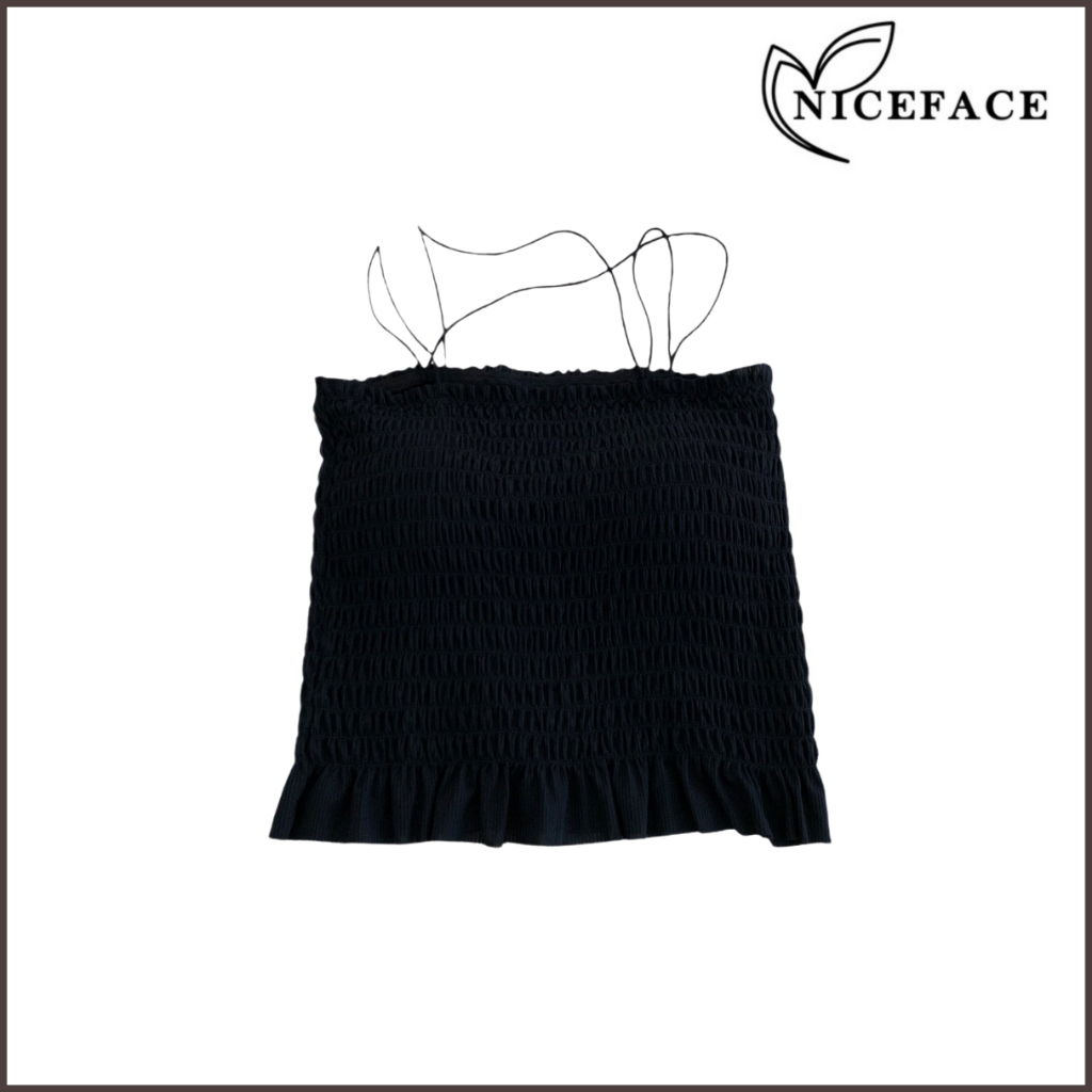 NICEFACE -  TankTop Crop Top Bra Korean Style Bahan Katun Tali silang