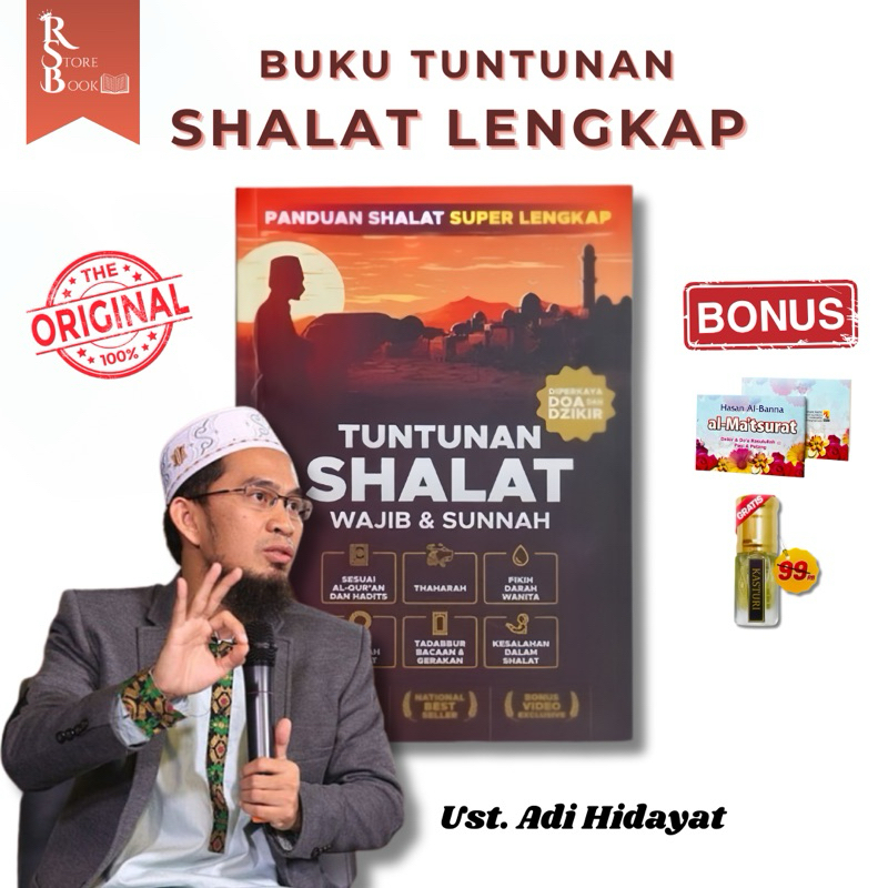 Buku Dzikir Pagi Petang Buku Tuntunan Sholat Lengkap Adi Hidayat Buku Sholat Lengkap dan Doa  Buku S