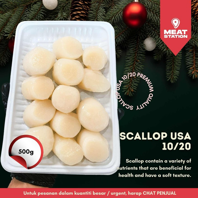 

Scallops USA 10/20 500g / Scallops Import / Frozen