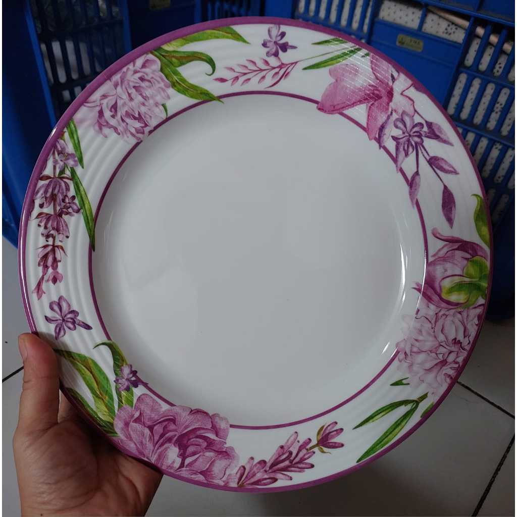 TUPPERWARE Piring Melamine Large Serving Platter Catleya
