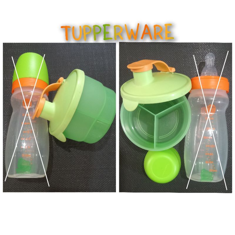 Preloved Dispenser & Botol SusuTupperware
