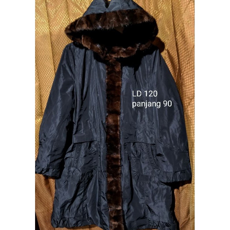 fur fox coat jaket bulas coat bulu asli jaket long coat bulu waterproof jaket winter long coat jaket