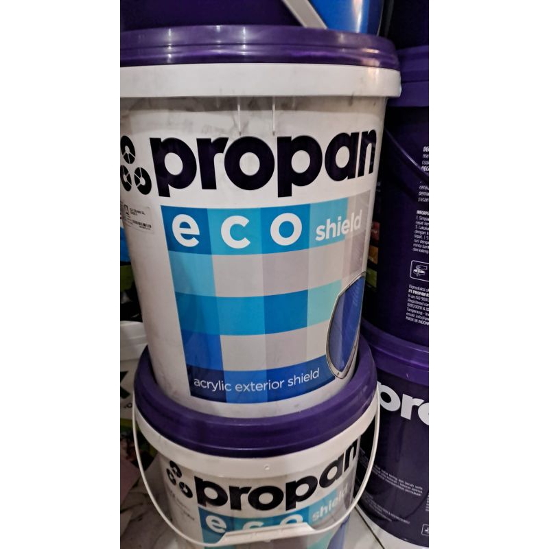 CAT TEMBOK PROPAN EXTERIOR PROPAN ECO SHIELD WHITE BROLEN WHITE 8101 PAIL