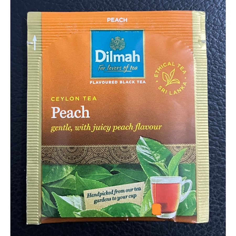 

Dilmah Peach Flavored Ceylon Black Tea Teh Celup Buah Persik Sachet New