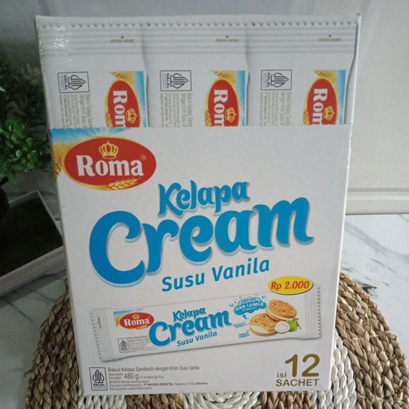 

Roma Kelapa Cream Susu Vanilla box