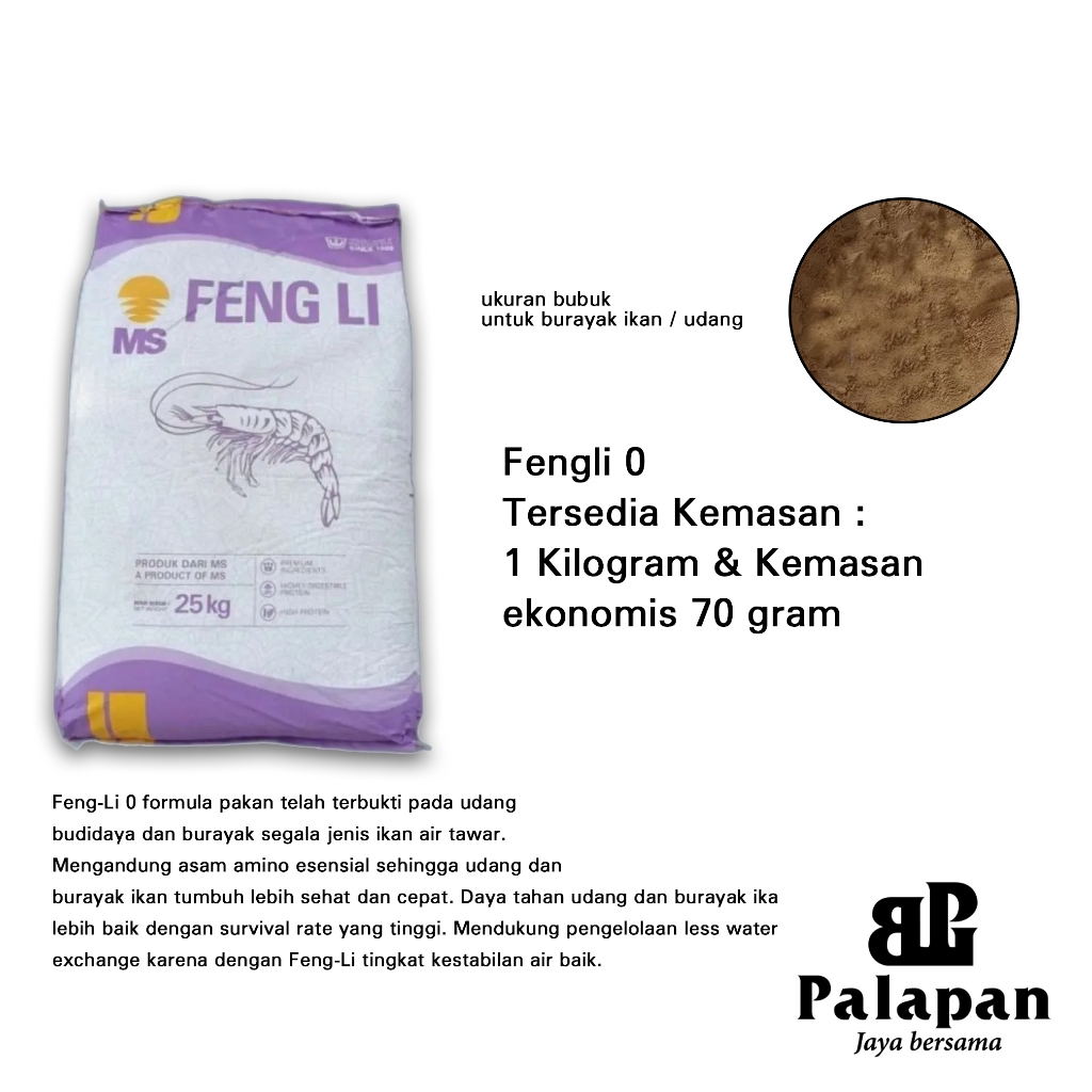 Pelet Fengli 0 pakan burayak ikan hias / dhapnia magna