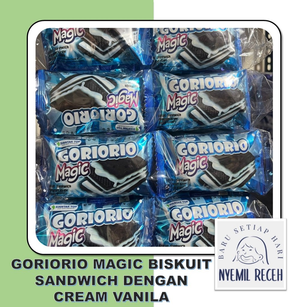 

Goriorio Magic Biskuit Sandwich dengan Cream Vanila isi 20