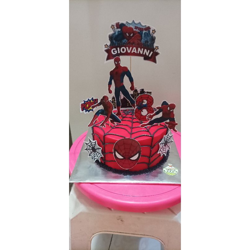 

kue tart spiderman kota malang