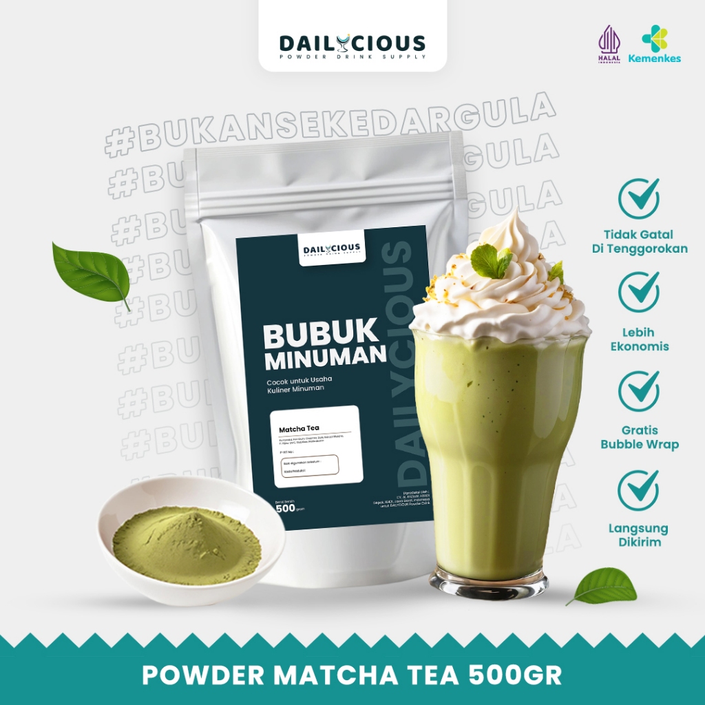 

Bubuk Minuman Matcha Tea 500 gram - Powder Matcha Tea 500 gram