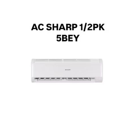 AC SHARP AU-5BEY 1/2PK + PASANG+PERALATAN AC SHARP LOW WATT