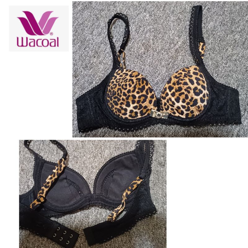 Bra 32a  Wacoal kawat busa tipis leopard