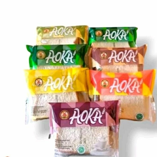 

roti panggang aneka rasa AOKA 39 gr