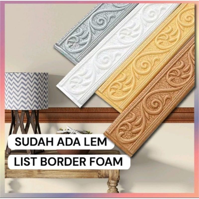 List Foam 3d / Wallpaper Foam List 3d / Border List Sticker