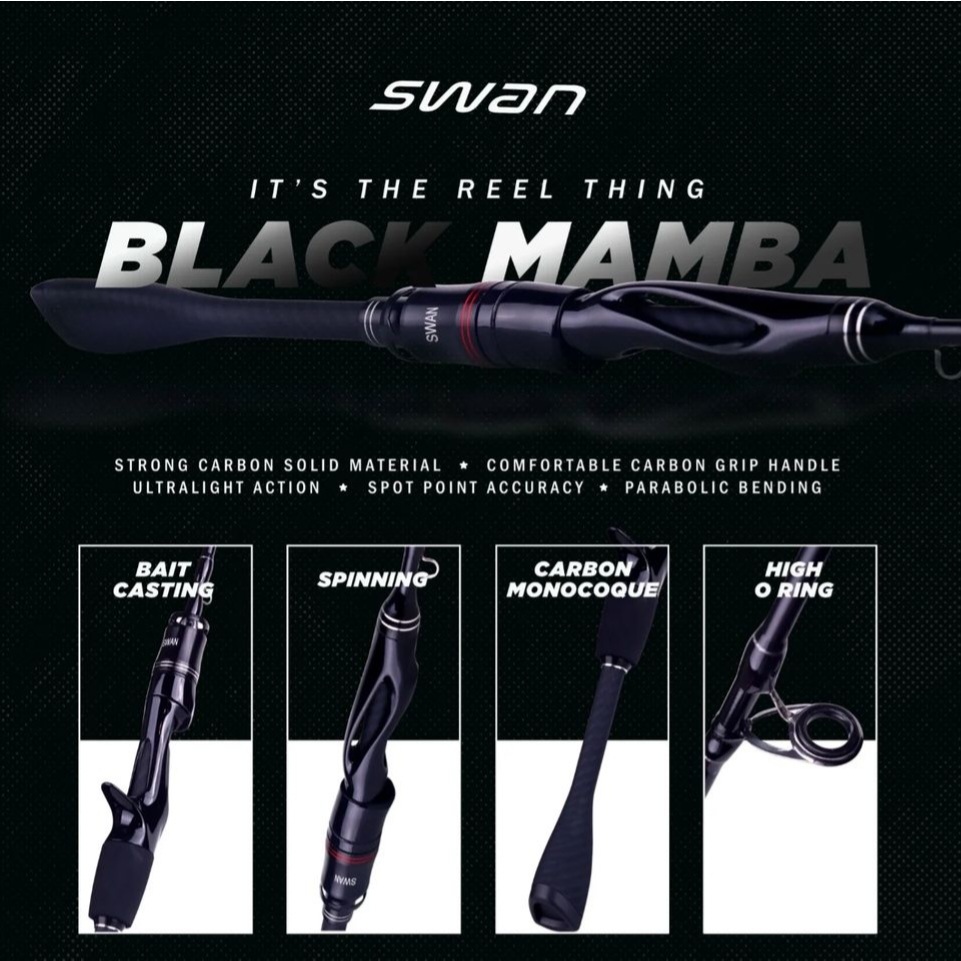 joran SWAN BLACK MAMBA spinning & BC
