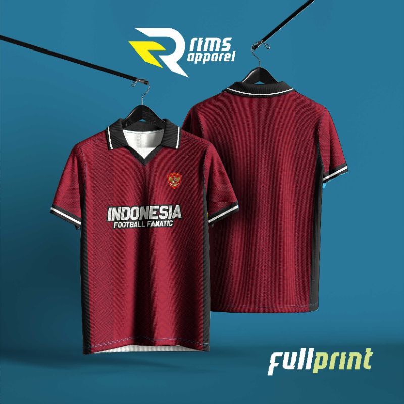JERSEY TIMNAS INDONESIA RETRO / Jersey timnas retro/ Jersey bola / Jersey casual / Jersey timnas mod