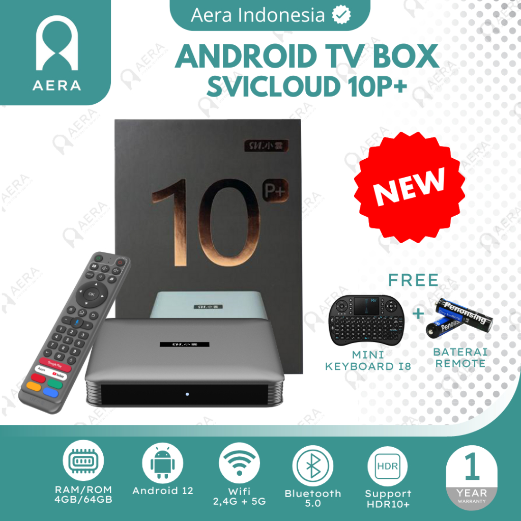 Tv Box Android Svicloud 10P+  RAM 4 / 64 GB Android 12 | Android Tv Box