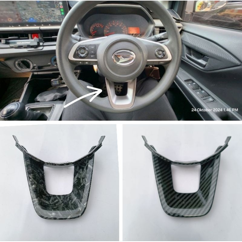 cover panel stering cover gagang stir Toyota raize Rocky agya ayla carbon