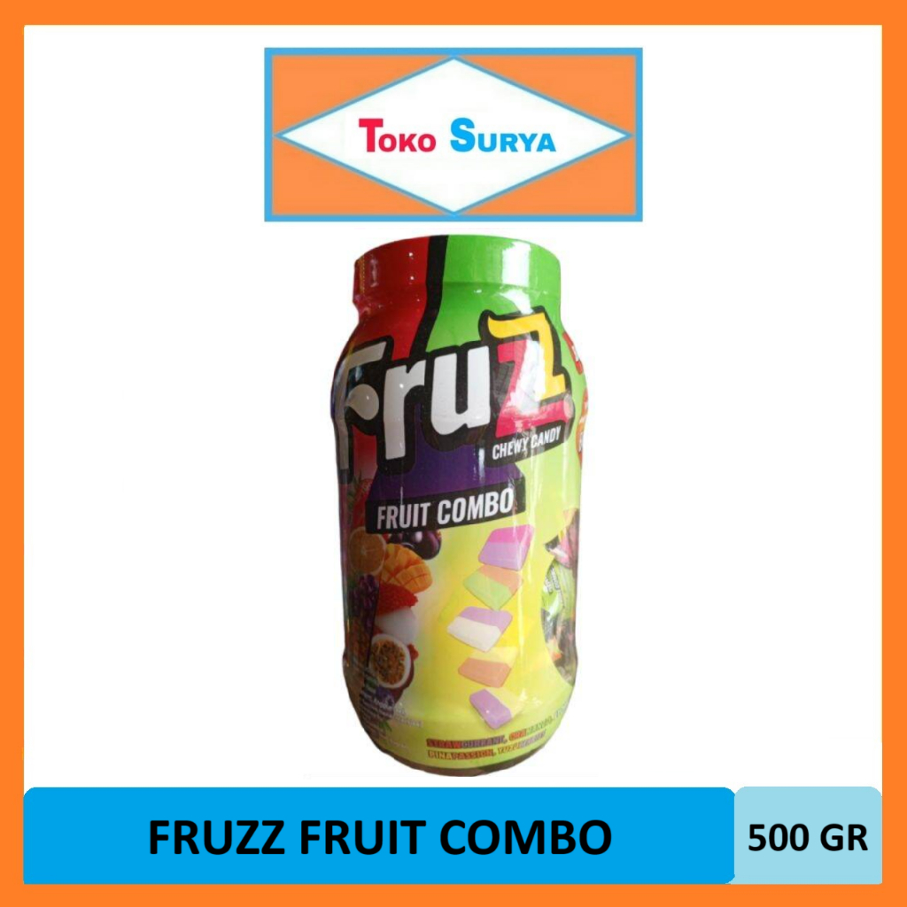 

Fruzz Chewy Candy Fruit Combo Permen Lunak Aneka Rasa 500 Gr