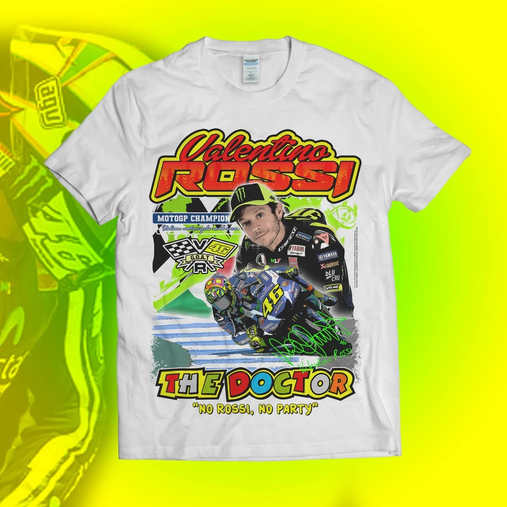 Kupakai KAOS/BAJU - VALENTINO ROSSI • race tee concept