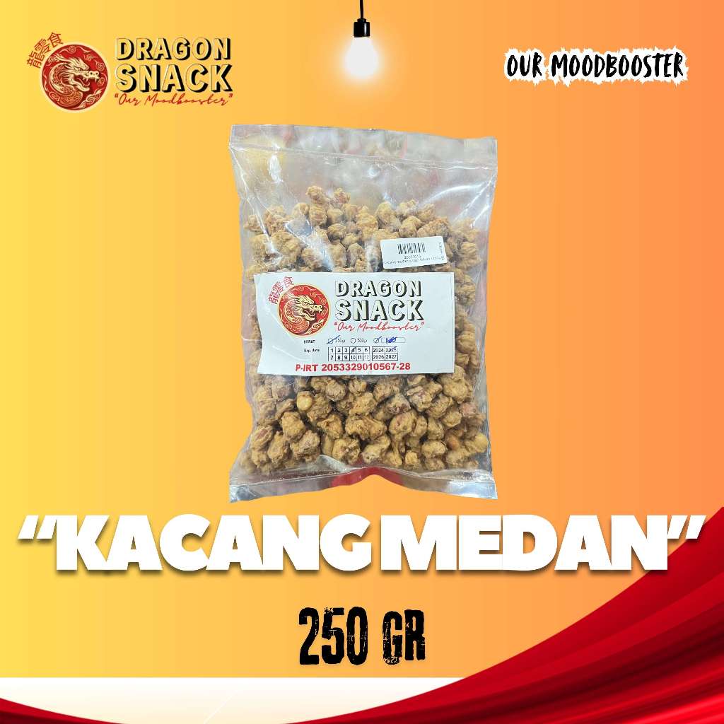 

KACANG MEDAN 250GR (DRAGON SNACK)