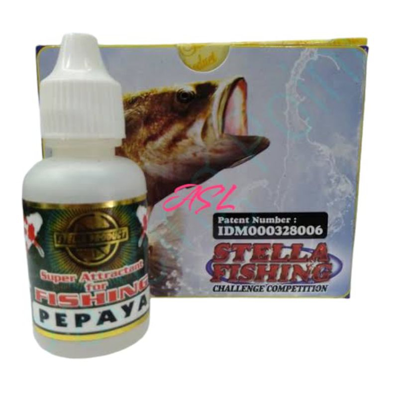 Essen Stella pepaya Biang Murni 30 ml 30ml Aroma pepaya Esen Pancing Essen ikan Kemasan Botol 30 mil