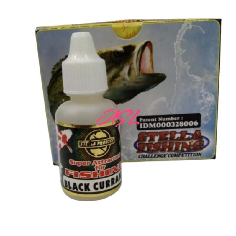 Essen Stella black current Biang Murni 30 ml 30ml Aroma black current Esen Pancing Essen ikan Kemasa