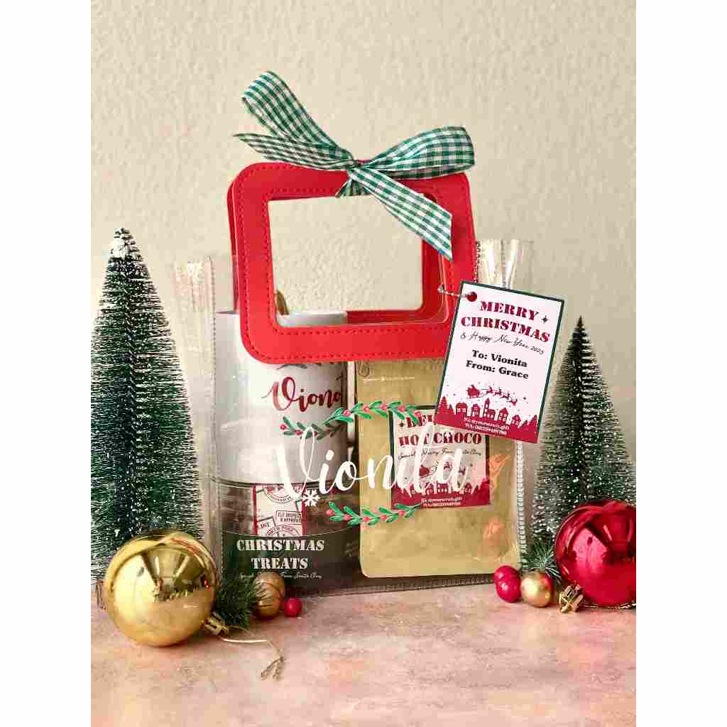 

PERSONALIZED LARGE CLEAR BAG SET • Hampers Natal 2024 • FREE CUSTOM NAMA • Christmas Hampers & Gift • Parcel Natal • Personalized Gift • Custom Hampers • Hiasan Natal • Hadiah Spesial Labubu • Kado Kue Natal Murah • Candy Cane • Hot Choco