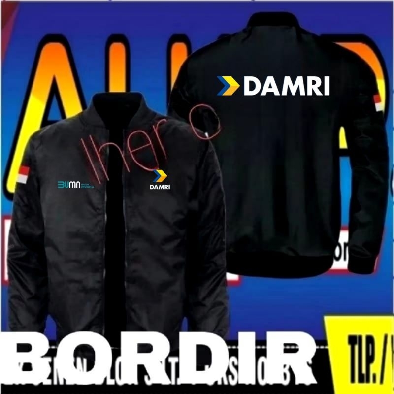 jaket bordir DAMRI jaket DAMRI jaket bomber BUMN full bordir jaket BUMN jaket bomber DAMRI jaket DAM