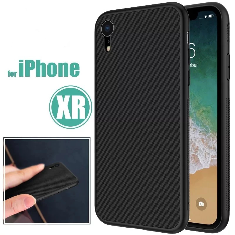 IPHONE XR CASE ANTI HEAT CARBON (ANTI PANAS) PREMIUM