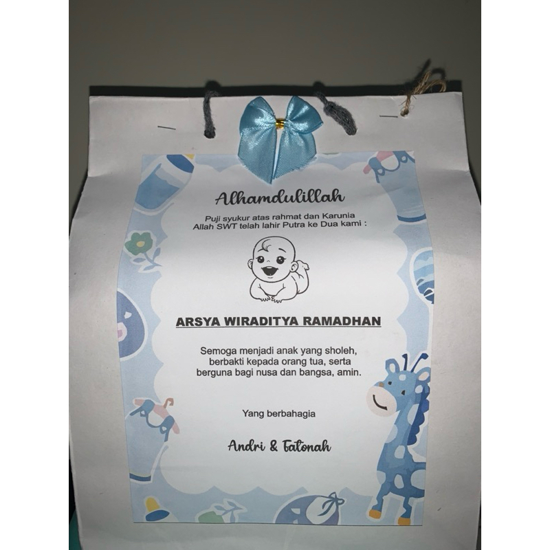 Souvenir Baby Born - Souvenir Kelahiran bayi