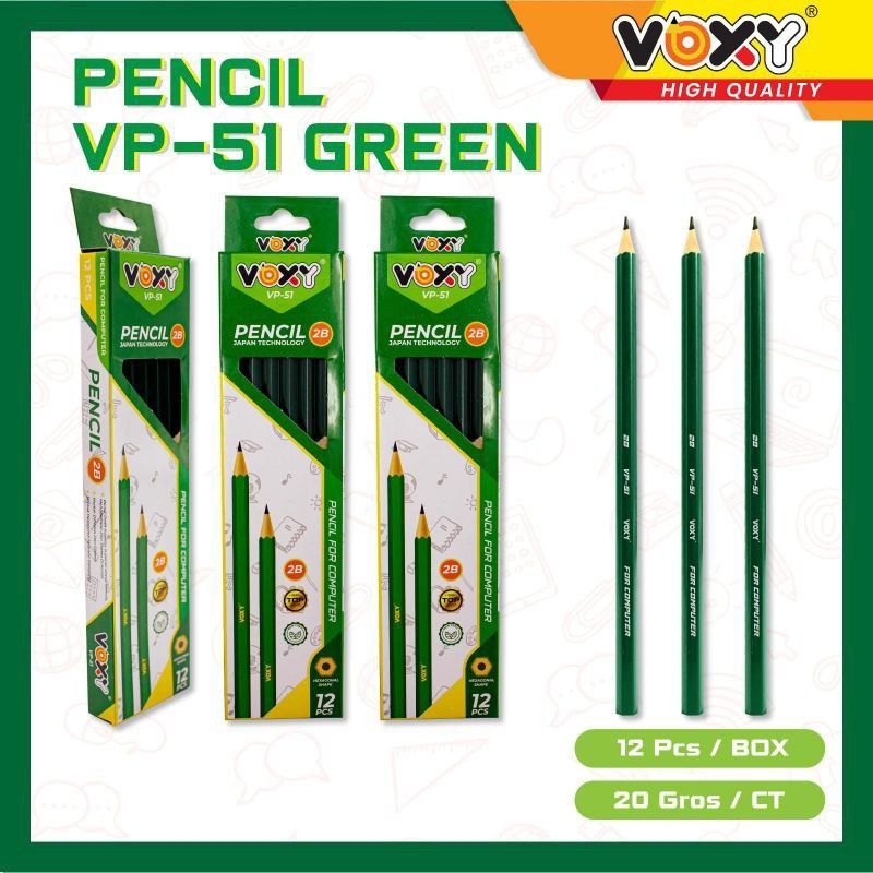 

(12 buah) Pensil / Pencil 2B Ekonomis