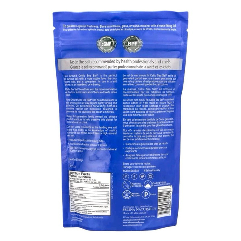 CELTIC SEA SALT FINE GROUND VITAL MINERAL BLEND 1LB 454 G