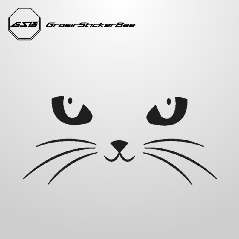 Sticker Kucing Cutting Stiker Cat Lucu Untuk Motor & Mobil
