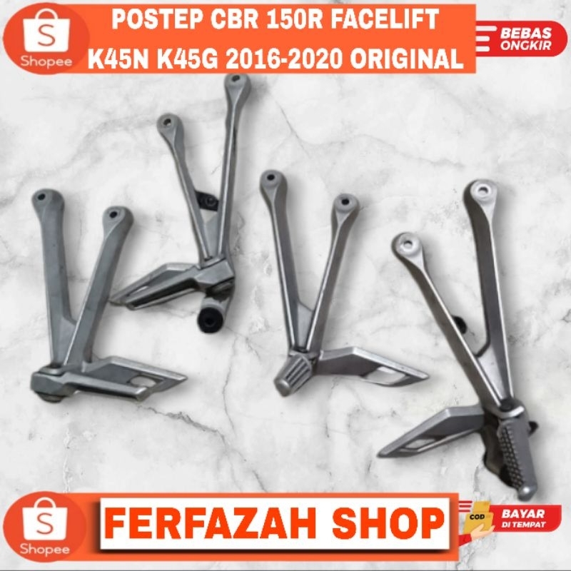 FERFAZAH SPAREPART SHOP| POSTEP BELAKANG CBR 150R FACELIFT K45N K45G| PIJAKAN KAKI BELAKANG CBR 2016