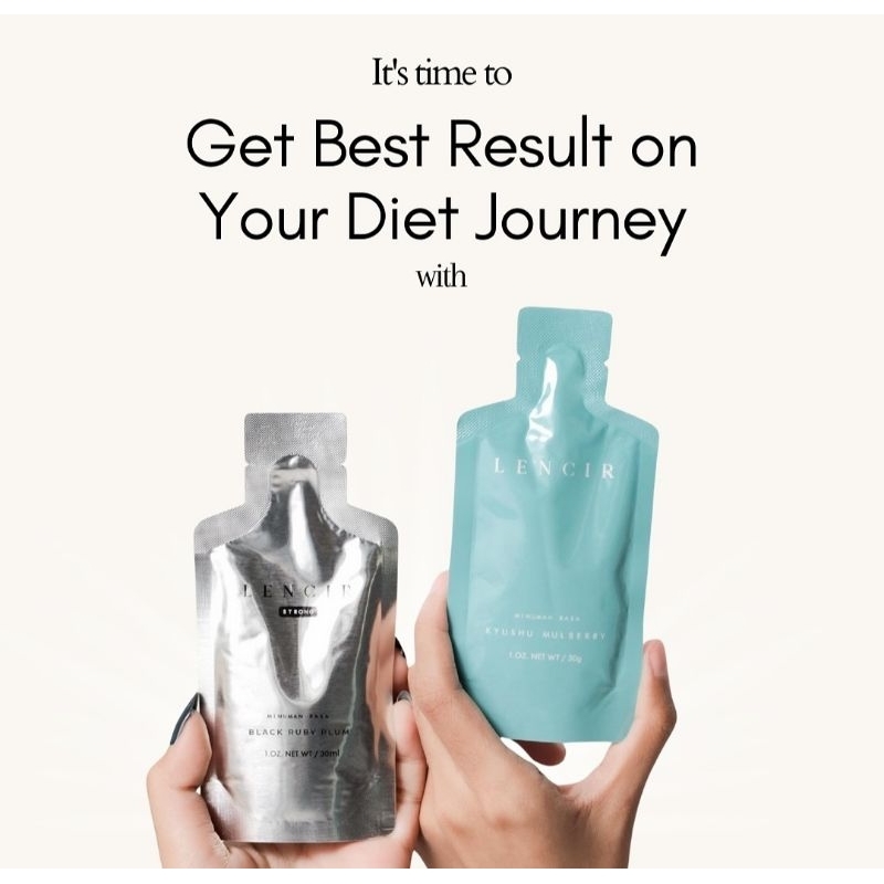 Lencir Original / Lencir Strong Minuman Prebiotic Rasa Black Ruby Plum Diet Detox Pelancar Bab / min