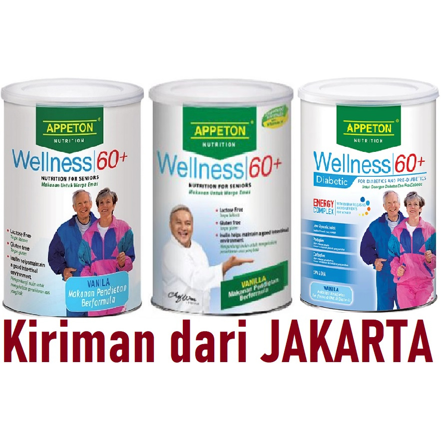 

900gr MALAYSIA Appeton Wellness Diabetic Energy Complex Diabetik 60+ 60Plus 60 Plus Nutrition For Seniors Orang Tua Untuk Umur 60 Tahun ke atas