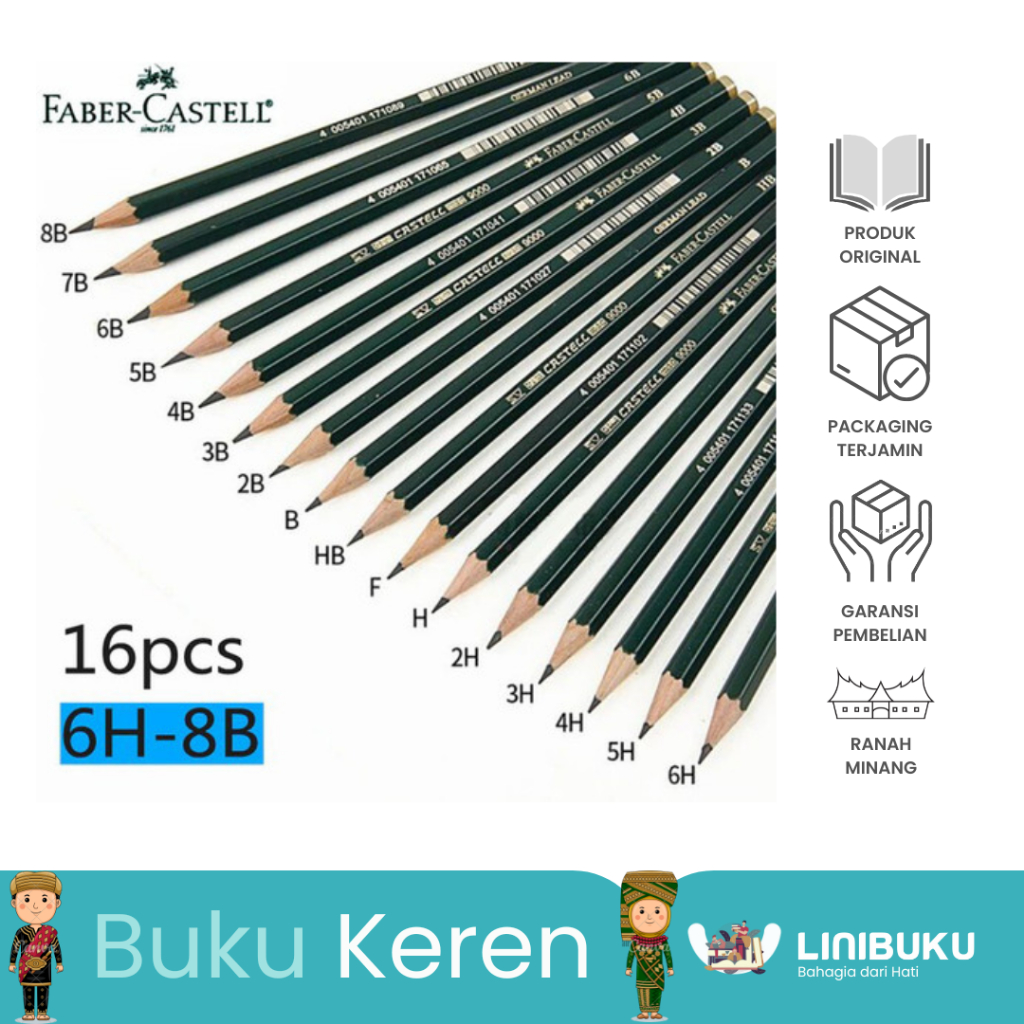 

ATK - Pensil Faber Castell Pensil Varian H, F, B