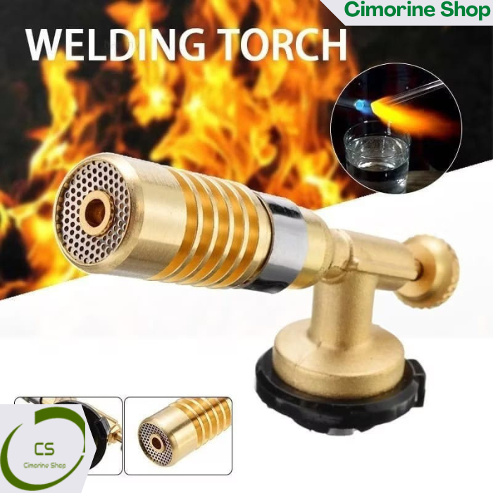 Flame Gun Gas Torch Blow / Pemantik Api Elektrik Torch Kepala Las Manual Kuningan Api Kepala Las Man