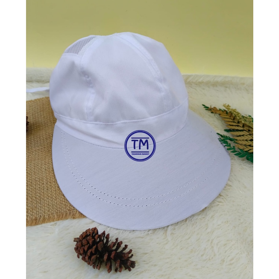 Pasti Terkini  Topi Haji Umroh Wanita CADDY POLOS Topi Haji Umroh Golf  Perlengkapan Haji  Umroh Wan