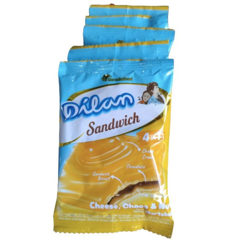 

Dilan Sandwich 4 in 1 Cheese, Choco & Nut Sachet (1 pack/20 sachet)