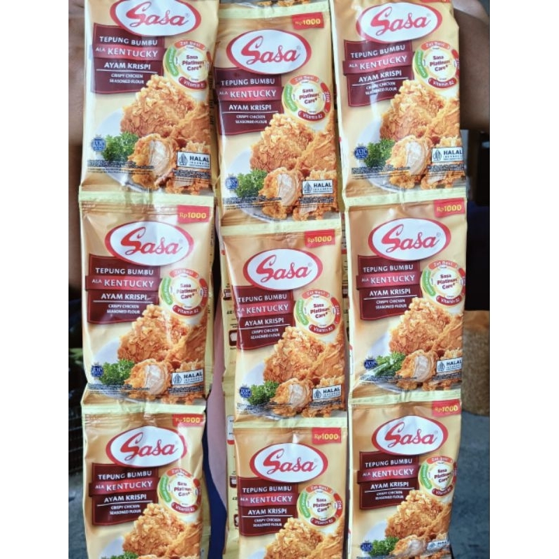 

Tepung bumbu sasa 1 renteng